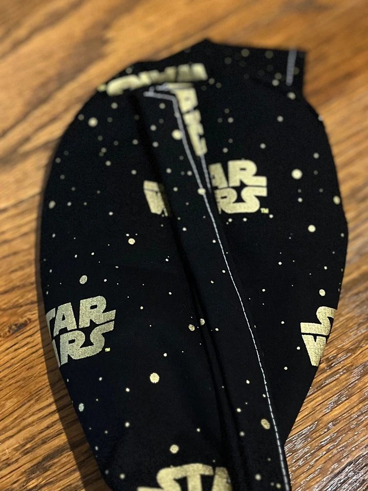 Star Wars gold reversible Adult Skull/Chemo Surgical Scrub Hat/Cap Handmade - Image 4 of 4