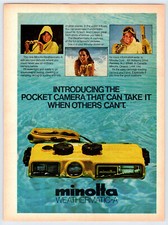 WOMEN FOR EVERY SEASON MINOLTA CAMERA Vintage 8"X11" Magazine Ad 1980's HCF16