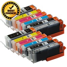 12 Pk PGI-250XL CLI-251XL Gray Ink Cartridge For Canon Pixma MG7120 MG6320 Chip