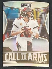 2021 Panini Playoff Tom Brady Silver Prizm Call To Arms #CA-TBR Football Card