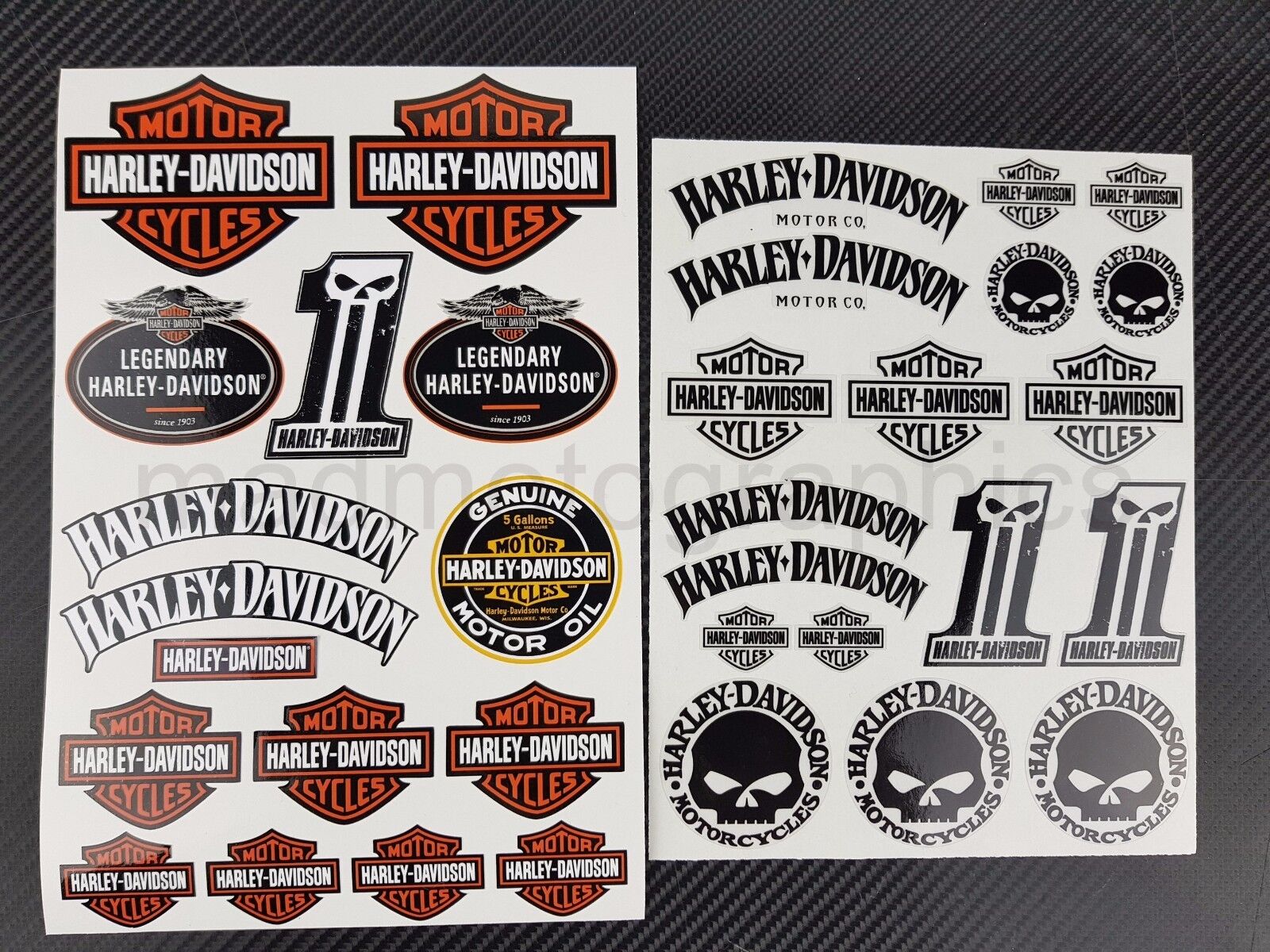 Harley chopper Sportster Dyna stickers Softail decals v-rod touring iron glide