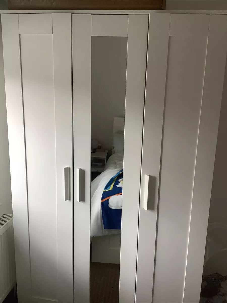 Ikea 3 2024 door brimnes wardrobe