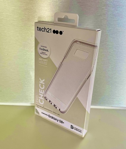 Genuine Tech 21 Clear White Case Cover for Samsung S8 Plus T21 5604 - Picture 4 of 14