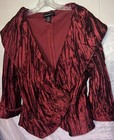 Beautiful Cachet Blazer Jacket Red Wine Burgandy sz 16 dressy formal — photo 1