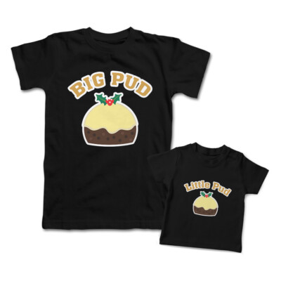 Desserts Mommy and Me Outfits Big Little Pudding Cherries Cotton Match Clothes