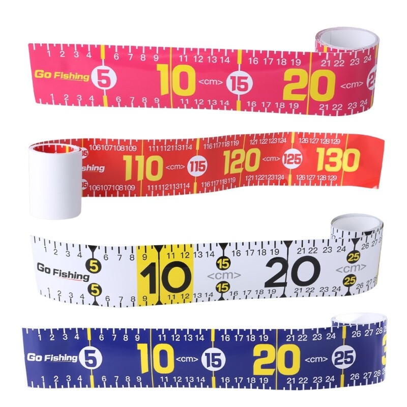 Fish Ruler Measuring Tape Sticker Waterproof Fish Sticker for