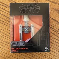 NIB Star Wars Black Titanium Series 08 Y-Wing Model Starship Vehicle