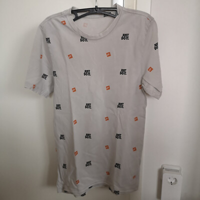 Nike Tshirt weiß orange Gr. S just do it selten