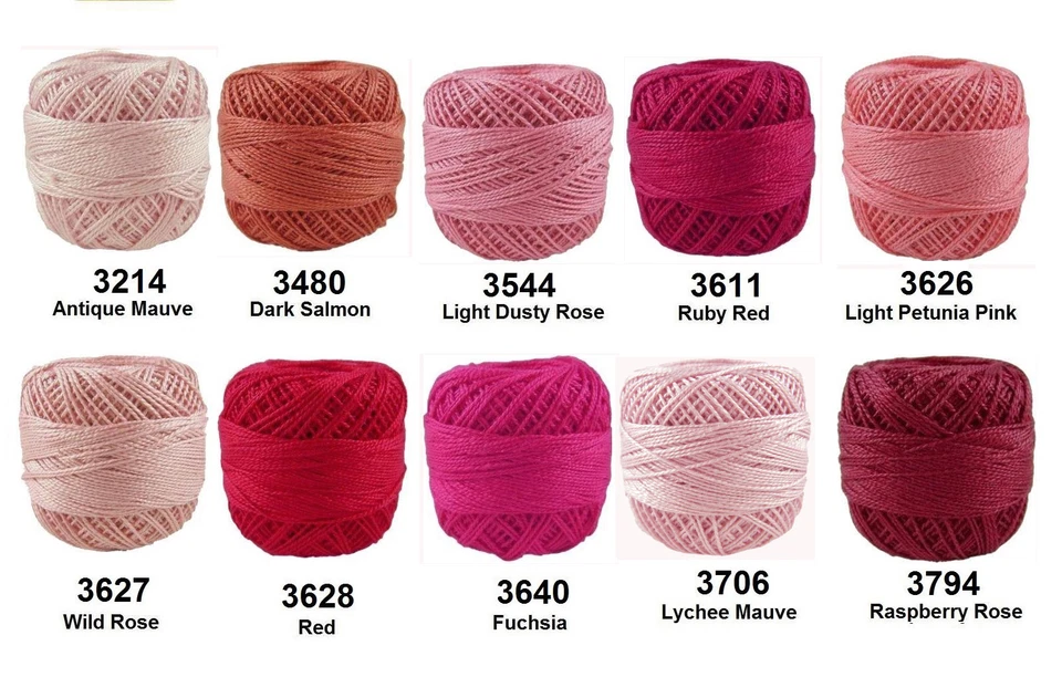 1 x 40m Circulo RUBI Crochet Cotton Hardanger Crewel Embroidery Thread Perle 8 - Image 4 of 4