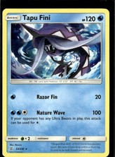 pokemon card tapu fini GX - 39/147 GX is Knocked Out Pokemon Promo Tapu Fini GX