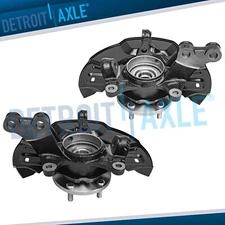 FWD Front Steering Knuckles & Wheel Hub Bearings for 2009 - 2013 Toyota Matrix