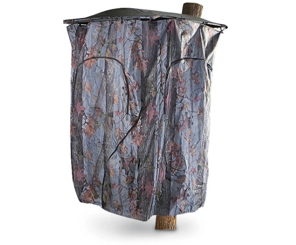 Outdoor Hunting Deer Buck Sports Universal Tree Stand Polyester Camo Blind Kit - Image 2 of 3