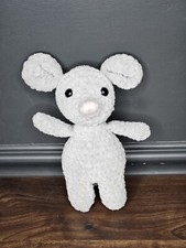 Handmade Crochet Gray Mouse 8" Inch Plush