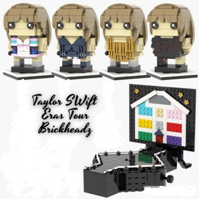 Taylor Swift Eras Tour Brickheadz 4 Stile + Bühne verfügbar Baustein Spielzeug