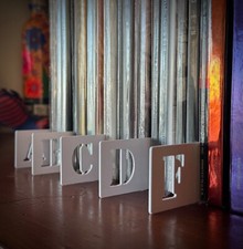 Vinyl LP, Cd/DVD Or Cassette Dividers. Set Of 26 A-Z Available In Black Or White