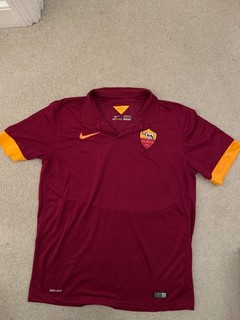 NEW AS Roma Football Shirt Nike Large Home Kit Lupi Maglia Jersey 2014 2015 X3