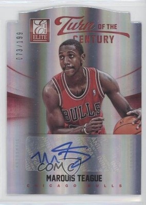 2012-13 Elite Turn of the Century Die-Cut /199 Marquis Teague Rookie Auto RC p8y