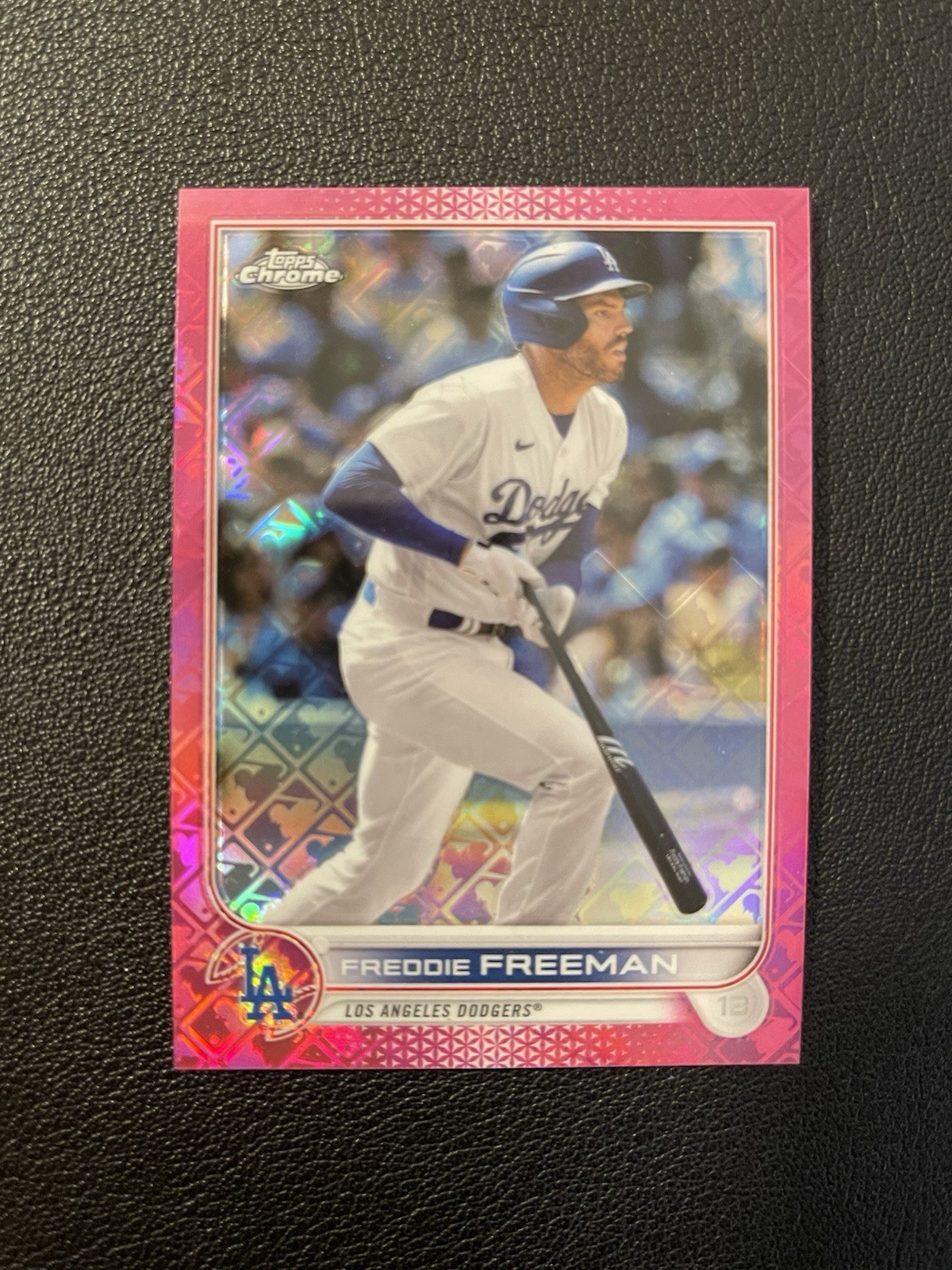 Freddie Freeman 2022 Topps Chrome Logofractor Refractor #65  /199 Dodgers