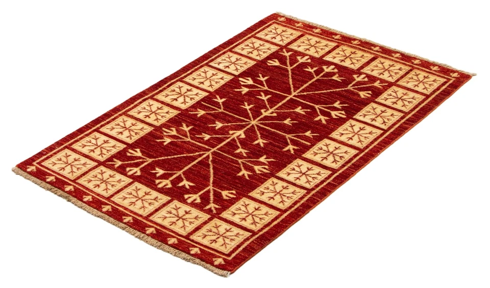 Hand Knotted Area Rug 3'0" x 4'11" Traditional Oriental Wool Carpet - Image 4 of 4