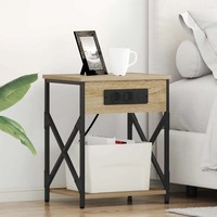 Nachttisch 2 Stk. Sonoma-Eiche 41 X 31 X 51 Cm Holzwerkstoff