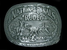 UE05157 NOS NFR  1994 NATIONAL FINALS RODEO  HESSTON COLLECTOR BELT BUCKLE