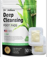 Dr Johnes Deep Cleansing Foot Pads: Natural Ginger and Bamboo Foot Care. NEW