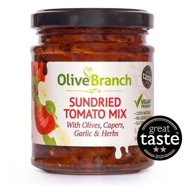 Olive Branch Sun Dried Tomato Mix 190g - Pack of 3 Jars