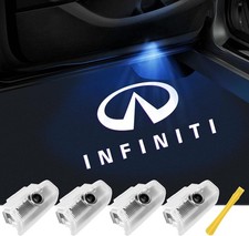 No Fade Car Door Lights Logo Compatible with Infiniti, LED Welcome IF-4pcs