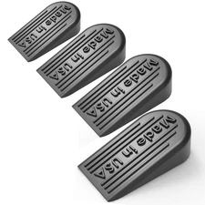 Rubber Door Stoppers for Bottom of Door Made in USA - Door Stop Wedge for Car...