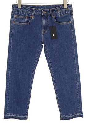 R13 Boy Damen Jeans 27 Carlton Stretch Gerade Knöchel Blau Denim RRP495
