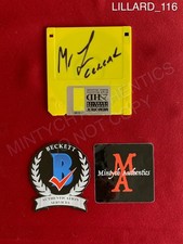 Matthew Lillard autographed signed Hackers 3.5" vintage floppy disk Beckett COA