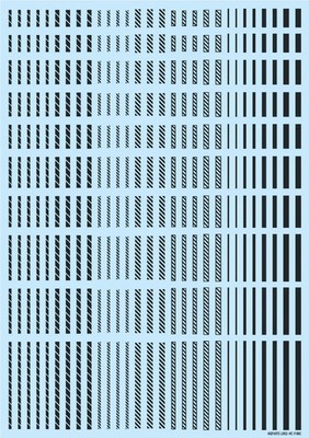 HIQ Parts Line Decal 2 Dark Gray (1pc) LINED02-DGR