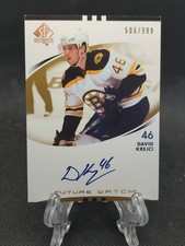2007-08 SP Authentic Auto Future Watch /999 David Krejci #200 Rookie Auto RC
