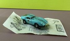 Works Aurora T-Jet HO Scale Ford Cobra GT Slot Car Turquoise