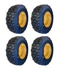 4-HeavyDuty 12-16.5 SKS-4 Lifemaster Style Skid Steer Tires/Rims for Case & more