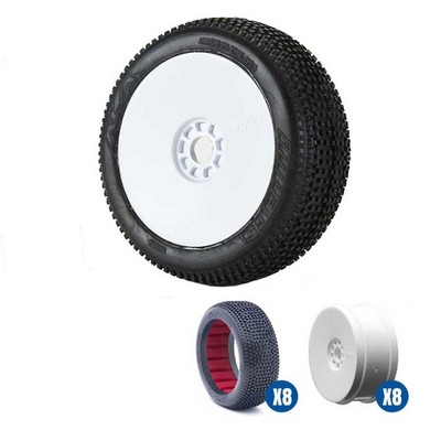 AKA PRODUCTS INC. Impact SLW Off-Road 18 Buggy Tire Racer Bundle White