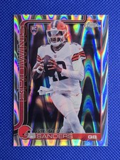 2025 Topps Chrome Football Shedeur Sanders RC RayWave Refractor
