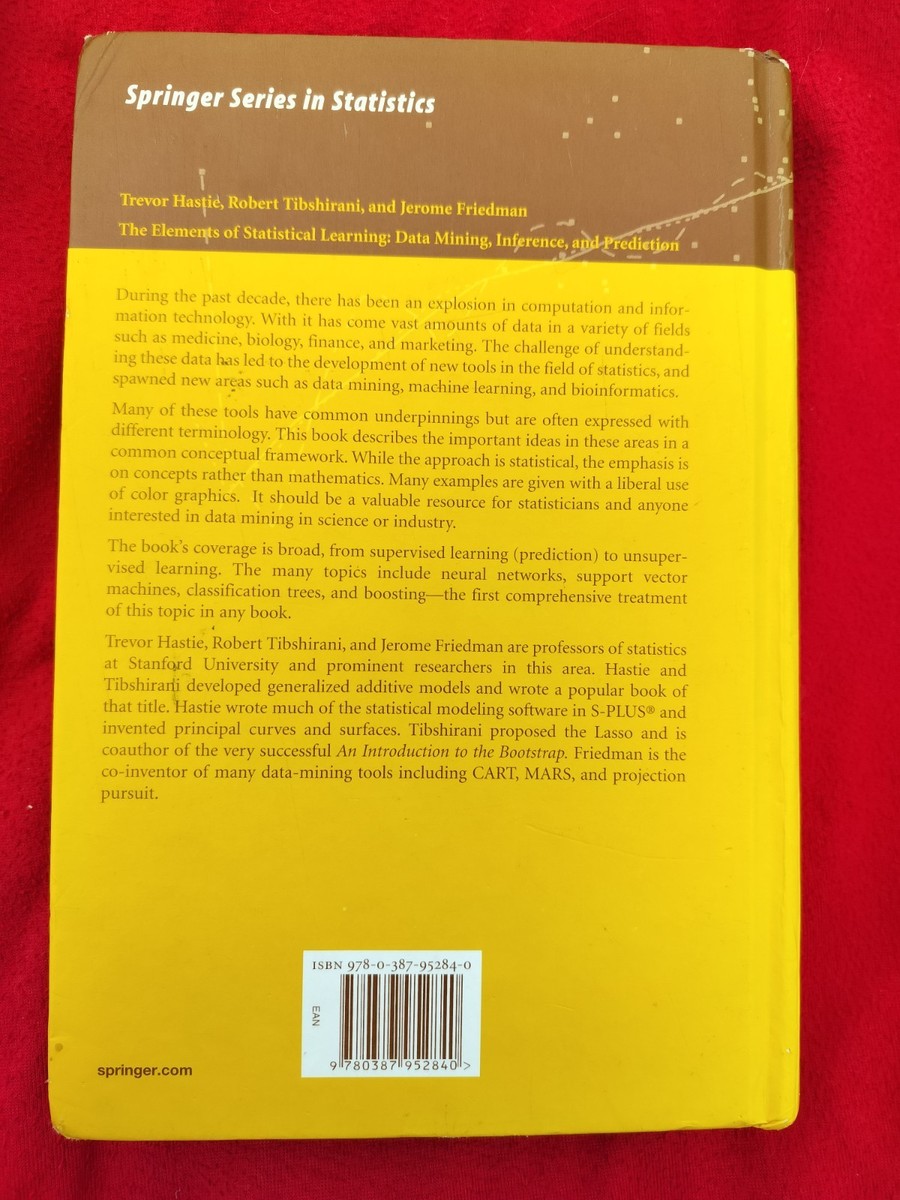 Hastie Tibshirani & Friedman - The Elements of Statistical