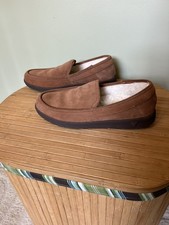 Vionic Brown Leather Slip On Slippers Women's 9.5