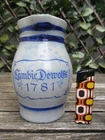 Lambic Dewolfs beer jug 1/2L Closed 1961 Handmade Lambik Gueuze Geuze Kriek