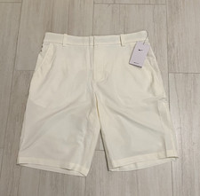 Nike Men Golf Dri-Fit Stretchy Fabric Chino Shorts - White