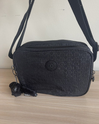Kipling Ashleen Premium Crossbody Bag in Black Signature Colorway UVP 84£ NEU