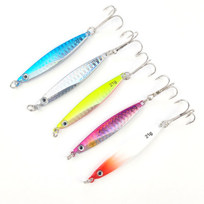 5er Set PILKER 21g Speed Zocker Meerforellen Jig Blinker Spin Bait Spinn Köder