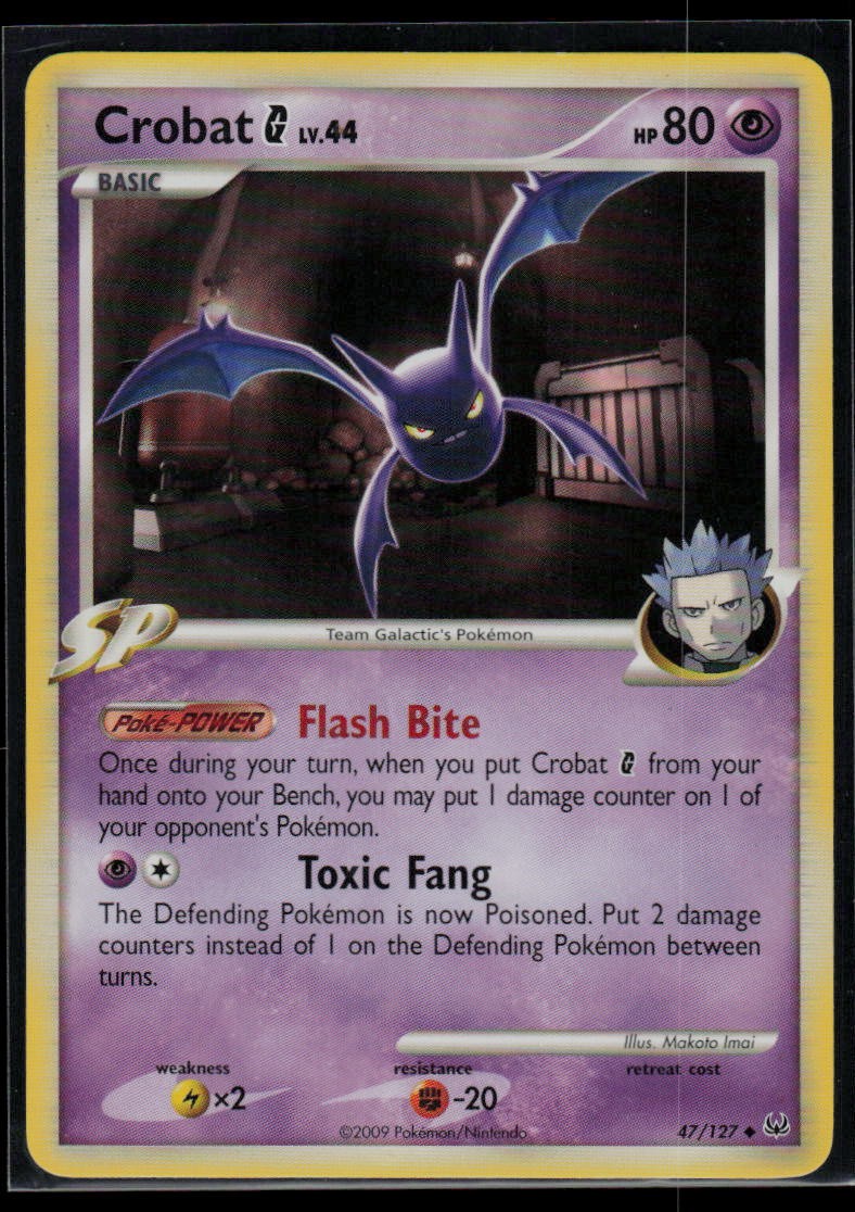Crobat G Lv. 44 47/127 Platinum Pokemon TCG LP
