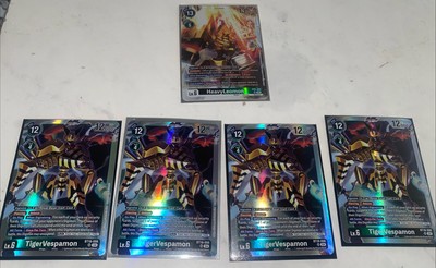 HeavyLeomon - EX5-055 NM - Digimon TCG Tigervespamon Playset 3x Green Black Deck