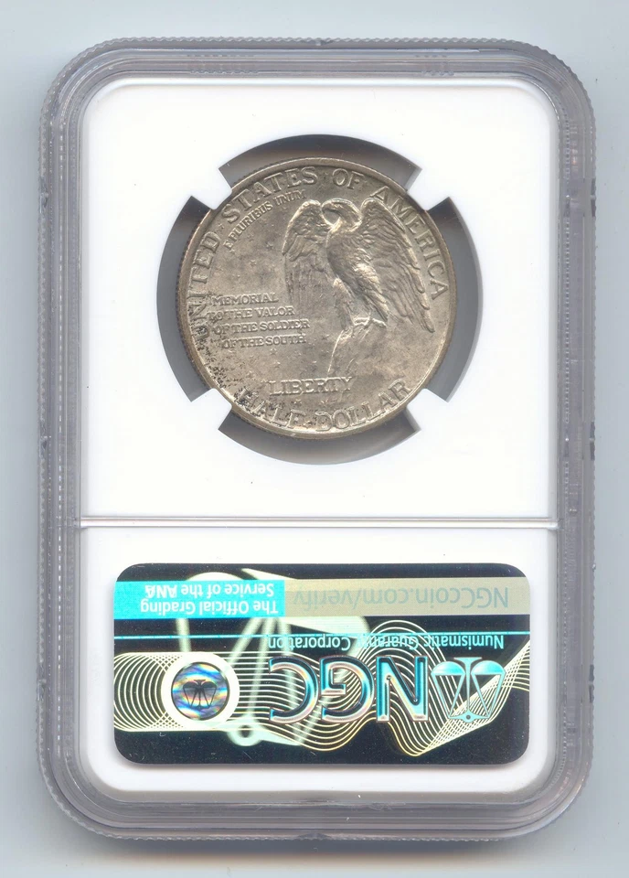 1925 Stone Mountain Commemorative Half Dollar, NGC MS-65 - Image 2 of 2