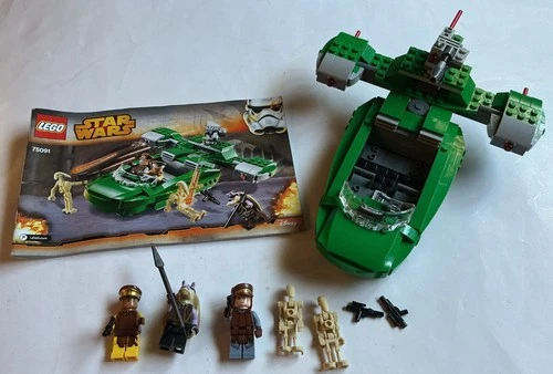 LEGO Star Wars Set 75091 Flash Speeder Complete 4 Minifigures & Instructions