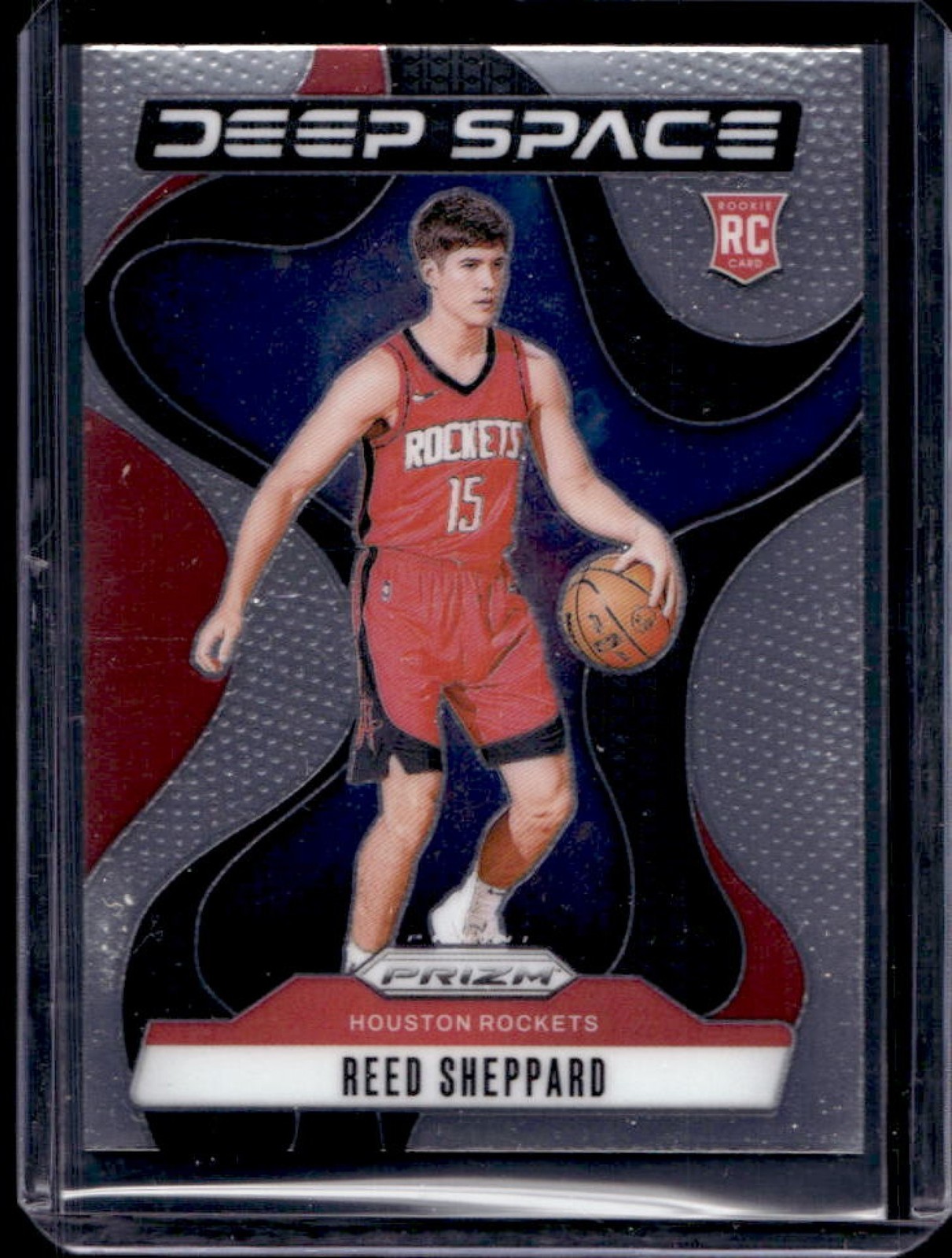 2024-25 Prizm Reed Sheppard Deep Space RC Rookie #6 Rockets