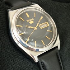 VINTAGE SEIKO 5 AUTOMATIC 7009A JAPAN MENS ORIGINAL DIAL WATCH a3254-U
