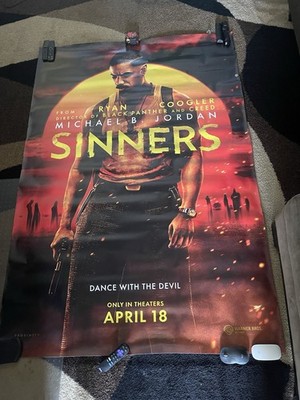 SINNERS Michael B Jordan Bus Stop Movie Poster 48x70 Double Sided Original
